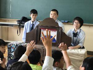 貞山小への読み聞かせ活動（図書委員会）